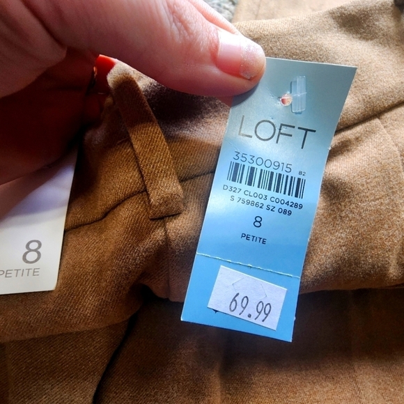 LOFT women's NWT The Peyton Trousers size 8 petite - Picture 5 of 8